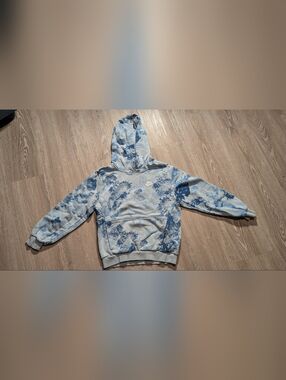 Nike Kids' Blue Tie-Dye Hooded Sweatshirt